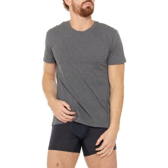 UNIPRO TREK men's 5-Pack Cotton-Blend Jersey Undershirts Short Sleeve NWT - Picture 2 of 3